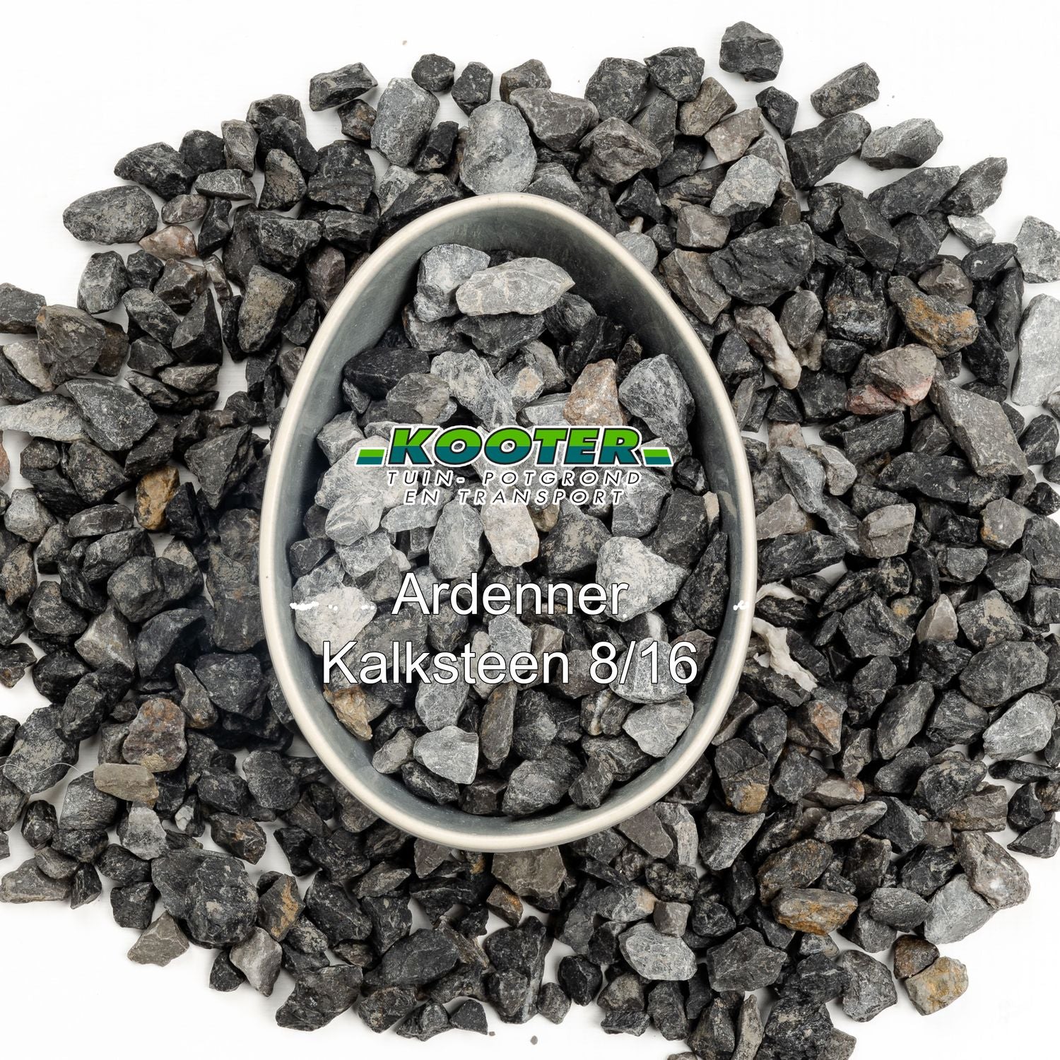 Ardenner Kalksteen Split grijs 8/16 big bag