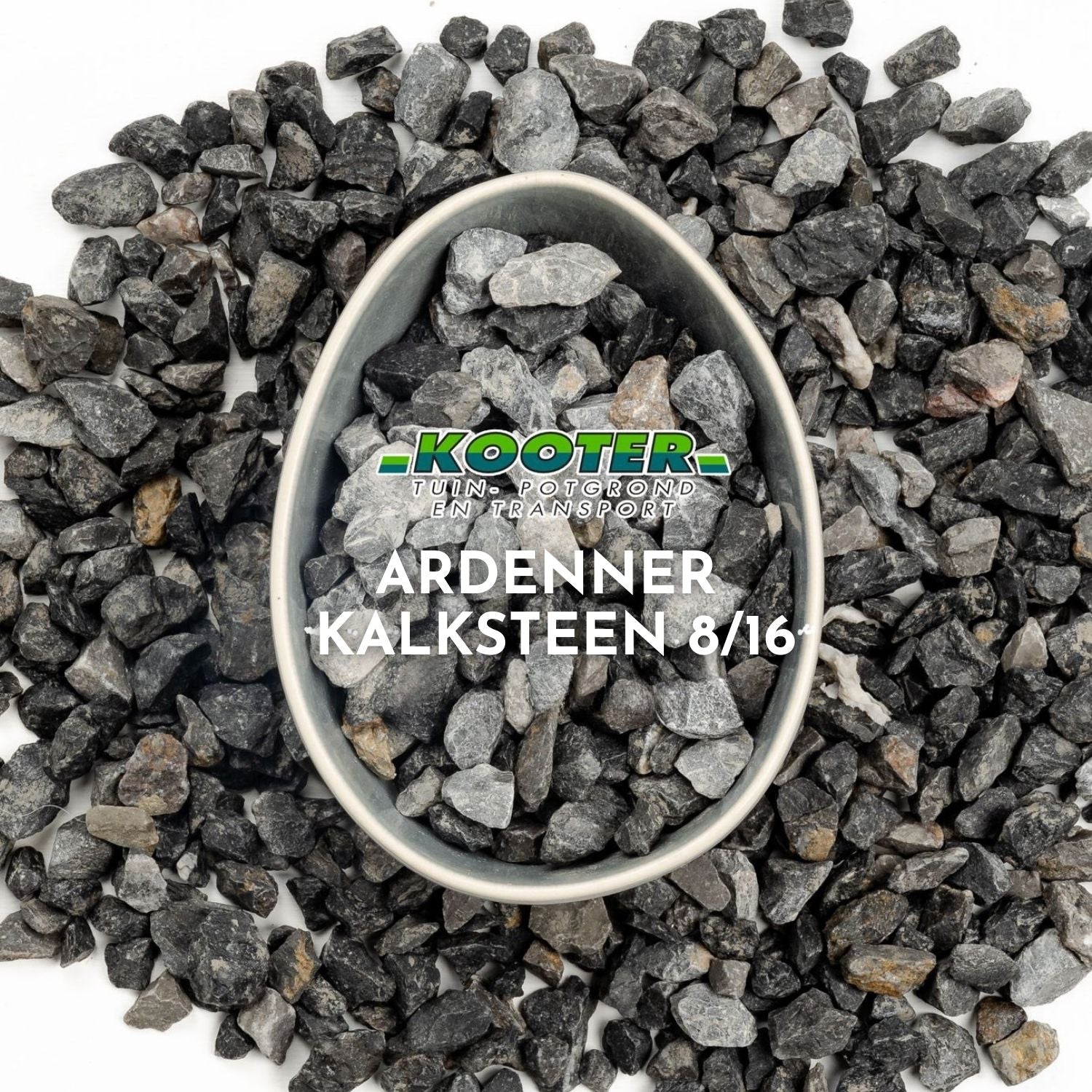 Ardenner Kalksteen Split grijs 8/16 big bag