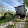 Met spuitband lossen